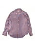Crewcuts 100% Cotton Checkered-gingham Orange Long Sleeve Button-Down Shirt Size 8 - photo 1