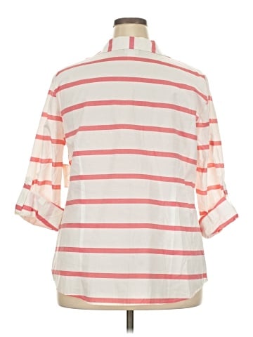 Jaclyn Smith 3/4 Sleeve Button-Down Shirt (view 2)