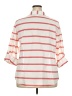 Jaclyn Smith 100% Cotton Stripes Pink 3/4 Sleeve Button-Down Shirt Size XXL - photo 2