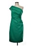 Eliza J Solid Green Cocktail Dress Size 8 - photo 1