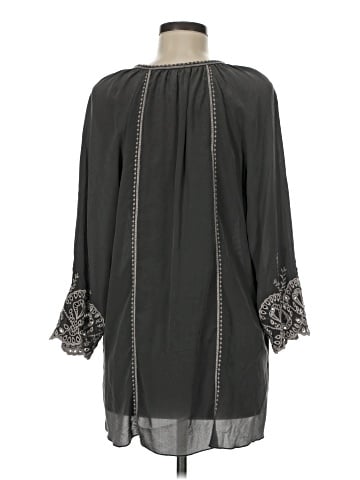 Johnny Was 3/4 Sleeve Silk Top (view 2)