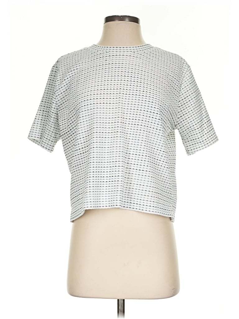 Pre-owned Lou & Grey Short Sleeve T-shirt In Silver