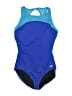 Speedo Color Block Blue One Piece Swimsuit Size 18 - photo 1
