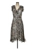 Gabby Skye 100% Polyester Animal Print Silver Cocktail Dress Size 10 - photo 1