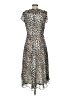 Gabby Skye 100% Polyester Animal Print Silver Cocktail Dress Size 10 - photo 2