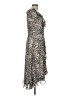 Gabby Skye 100% Polyester Animal Print Silver Cocktail Dress Size 10 - photo 4