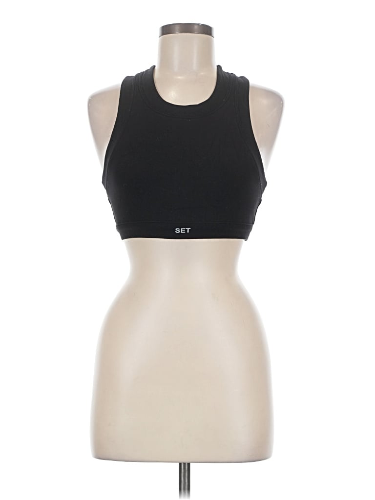 Pre-owned Set Active Sports Bra In Black