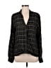Bella Dahl 100% Rayon Plaid Black Long Sleeve Blouse Size M - photo 1