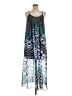 Nic + Zoe 100% Polyester Print Blue Casual Dress Size M (petite) - photo 1