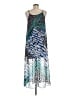 Nic + Zoe 100% Polyester Print Blue Casual Dress Size M (petite) - photo 2