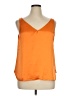Ann Taylor LOFT 100% Polyester Orange Sleeveless Blouse Size XL - photo 1