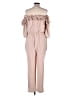 ChicMe 100% Polyester Tan Jumpsuit Size L - photo 2