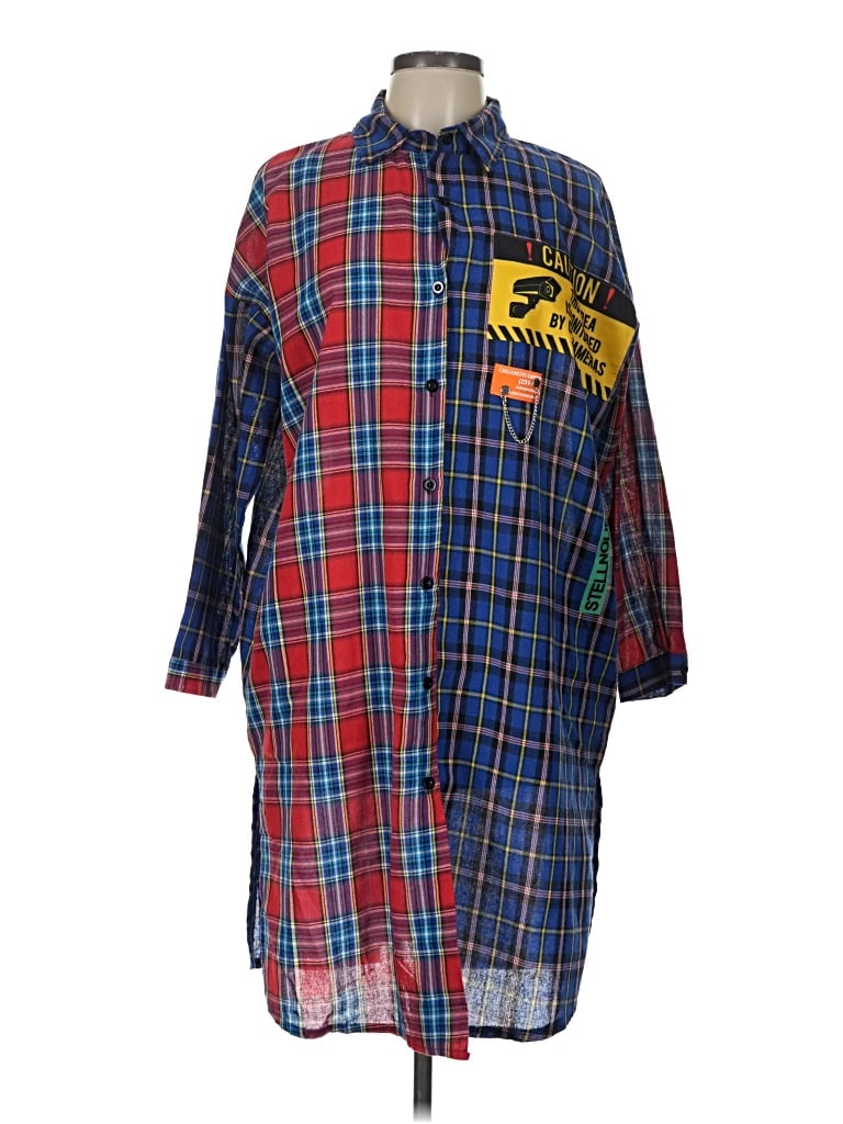 Pre-owned Assorted Brands Casual Dress In Blue