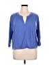 Athleta Blue 3/4 Sleeve T-Shirt Size XL - photo 1
