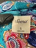 Soma Paisley Blue Short Sleeve Blouse Size S - photo 7