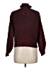Blue Life Tweed Burgundy Turtleneck Sweater Size M - photo 2