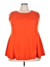 Avenue Orange Sleeveless T-Shirt Size 20 Plus - photo 1