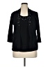 Rafaella 100% Cotton Black Cardigan Size XL - photo 1