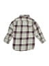 Crewcuts 100% Cotton Plaid Gray Long Sleeve Button-Down Shirt Size 3 - photo 2