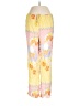 Sabo 100% Viscose Floral Yellow Casual Pants Size L - photo 1