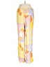 Sabo 100% Viscose Floral Yellow Casual Pants Size L - photo 2