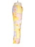 Sabo 100% Viscose Floral Yellow Casual Pants Size L - photo 4