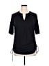 Lands' End Black Short Sleeve Top Size XL - photo 1
