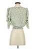 Paper Crane 100% Polyester Green 3/4 Sleeve Blouse Size S - photo 2