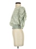 Paper Crane 100% Polyester Green 3/4 Sleeve Blouse Size S - photo 5