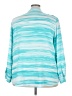 Calvin Klein 100% Polyester Teal Long Sleeve Blouse Size 2X - photo 2