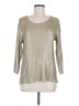 Halogen Metallic Silver Pullover Sweater Size Med Petite - photo 1