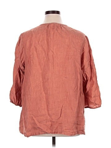 Purejill 3/4 Sleeve Button-Down Shirt (view 2)