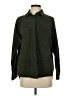 Zara Solid Green Long Sleeve Button-Down Shirt Size S - photo 1