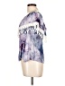 Entro 100% Rayon Purple Short Sleeve Blouse Size L - photo 5
