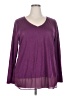 Lane Bryant Purple 3/4 Sleeve Top Size 18 - 20 Plus - photo 1