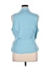 Banana Republic 100% Polyester Blue Sleeveless Blouse Size XL - photo 2