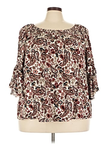 Cato 3/4 Sleeve Blouse (view 1)