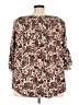 Cato 100% Rayon Brown 3/4 Sleeve Blouse Size 22 - photo 2