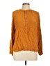 J.Crew 100% Viscose Orange Long Sleeve Blouse Size L - photo 1