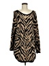 CAbi Animal Print Brown Pullover Sweater Size M - photo 1