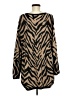 CAbi Animal Print Brown Pullover Sweater Size M - photo 2
