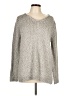 Crown & Ivy Tweed Silver Pullover Sweater Size L - photo 1