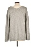 Crown & Ivy Tweed Silver Pullover Sweater Size L - photo 2