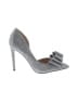 Betsey Johnson Silver Heels Size 7 1/2 - photo 1