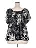 Torrid 100% Polyester Black Short Sleeve Blouse Size 4X Plus (4) - photo 2