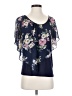 Naif 100% Polyester Blue Short Sleeve Blouse Size S - photo 1