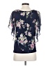 Naif 100% Polyester Blue Short Sleeve Blouse Size S - photo 2