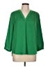 Vince Camuto 100% Polyester Green 3/4 Sleeve Blouse Size L - photo 1