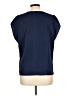 Express 100% Polyester Blue Short Sleeve Top Size L - photo 2