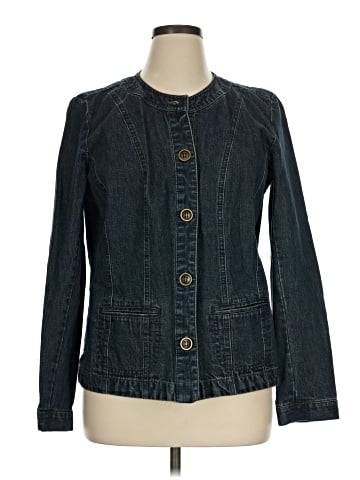 JM Collection Denim Jacket (view 1)